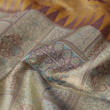 Pale Blue Kanjivaram Saree With Contrast Border