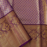 Pale Blue Kanjivaram Saree With Contrast Border