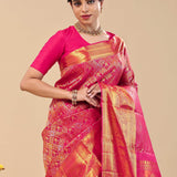 Raspberry Pink Kanjivaram Saree