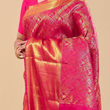 Raspberry Pink Kanjivaram Saree