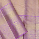 Pista Green Kanjivaram Saree With Contrast Border