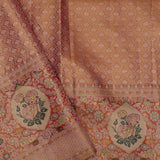 Yellow Kanjivaram Saree With Contrast Border