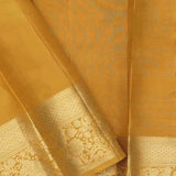 Golden Yellow Kanjivaram Saree With Gold Zari