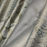 Pickle Green Kanjivaram Saree With Designer Border