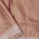 Brown Rust Kanjivaram Saree With Designer Border