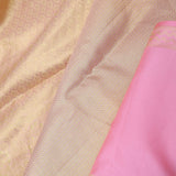 Vanilla Gold Kanjivaram Silk With Pale Border