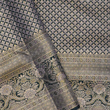 Amethyst Purple Kanjivaram Saree With Contrast Border