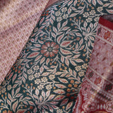 Bottle Green Kanjivaram Saree With Contrast Border