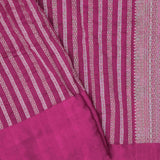 Red Violet Silk Bandhani Saree