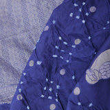 Midnight Bandhani Silk Saree