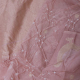 Light Pink Bandhani Silk Saree