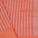 Coral Orange Bandhani Silk Saree