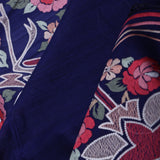 Midnight Blue Organza Saree With Embroidery Work