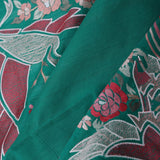 Persian Green Tussar Saree With Embroidery Work