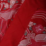 Red Tussar Saree With Embroidery Work