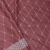 Rose Taupe Soft Silk Saree With Scallop Border