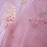 Pink Lavender Organza Saree With Embroidery
