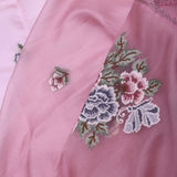 Wild Orchid Organza Saree With Petit Embroidery