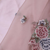 Rosy Brown Organza Saree With Petit Embroidery