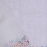 Off-White Organza Saree With Embroidery Work