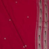 Cherry Red Paithani Saree With Butti'S