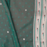 Medium Jungle Green Saree With Paithani Border