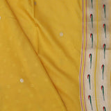 Banana Yellow Saree With Paithani Border