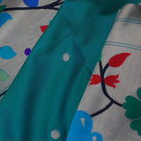 Teal Paithani Saree With Butti'S