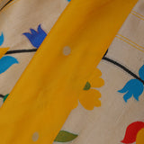 Golden Yellow Paithani Saree With Butti'S
