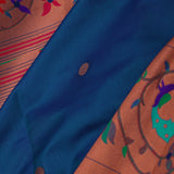 Regal Blue Paithani Saree With Butti'S