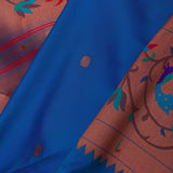 Yale Blue Paithani Saree With Butti'S