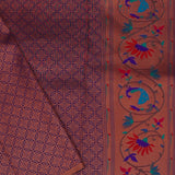 Deep Violet Paithani Saree With Butti'S