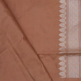 Dark Peach Banarasi Silk Saree With Meenakari Design