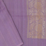 Mauve Purple Munga Tussar Saree With Meenakari Butta