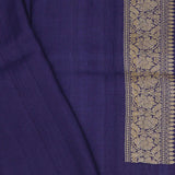Deep Violet Khadi Tussar Saree With Meenakari Butta