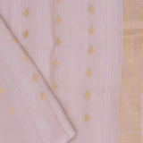 Cream Munga Tussar With Floral Design