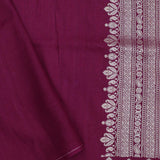 Mulberry Wood Banarasi Saree With Floral Jaal