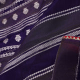 Midnight Blue Rangkat Banarasi Saree