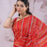 Orange Rangkat Banarasi Saree