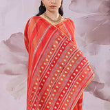 Orange Rangkat Banarasi Saree