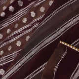 Maroon And Brown Rangkat Banarasi Saree