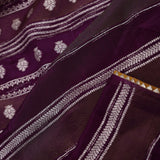 Wine Purple Banarasi Rangkat Saree