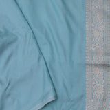 Hippie Blue Banarasi Saree With Meenakari Design