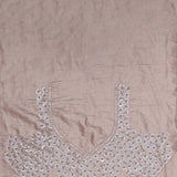 Almond Beige Fancy Tissue Saree With Sequins Work