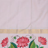 Pink Kanjivaram Silk Saree With Checks Pattern With Kalamkari Border