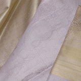 Rose Quartz Pink Kanjivaram Tissue Saree With Brocade