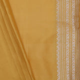 Yellow Banarasi Silk Saree With Meenakari Design