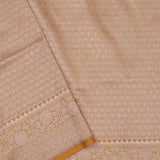 Harvest Gold Yellow Banarasi Saree With Floral Jaal