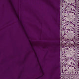 Purple Banarasi Saree With Meenakari Design