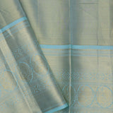 Violet Kanjivaram Tissue Saree With Contrast Border